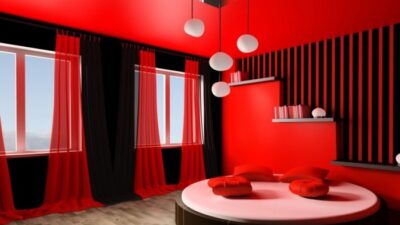 How to decorate a red room