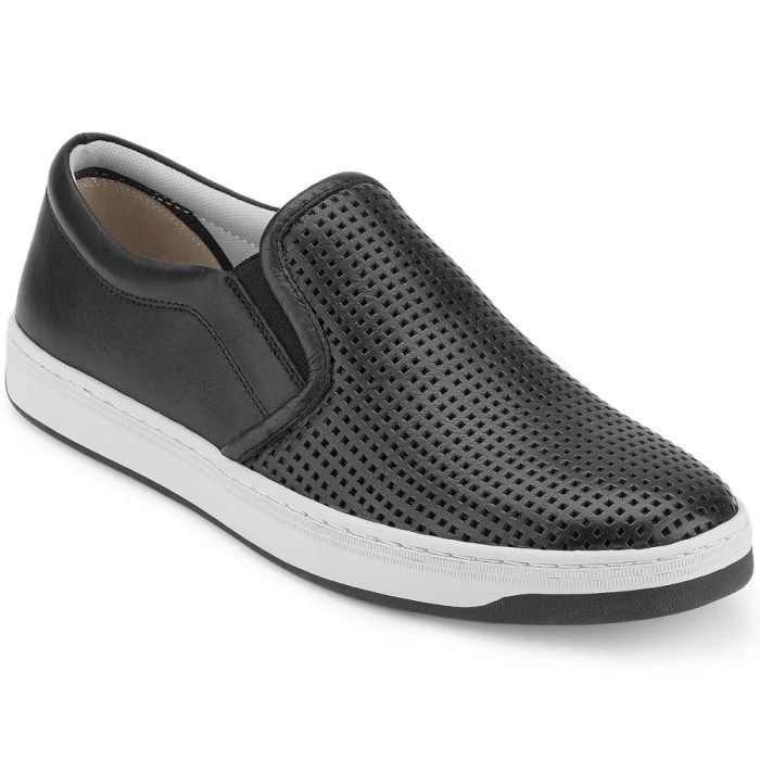 Slip-on mens casual dress shoes