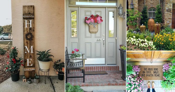 How to decorate front door side windows