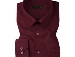 Burgundy Dress Shirt for Woman Stylish and Versatile Choice for Any Occasion