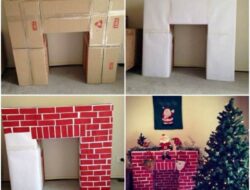 How to Create a Cardboard Fireplace Decoration