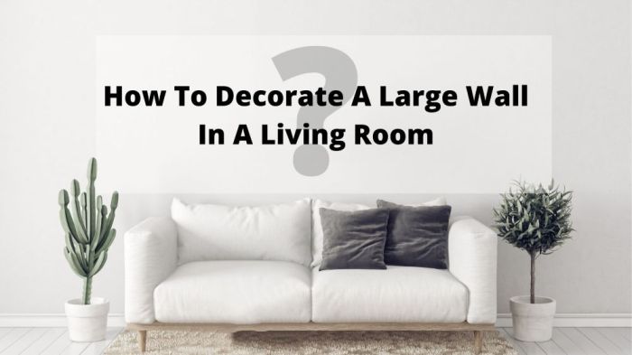 How to decorate a long family room wall