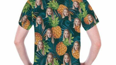 Mens pineapple dress shirt