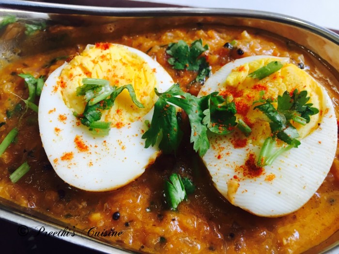 How to cook egg curry in andhra style