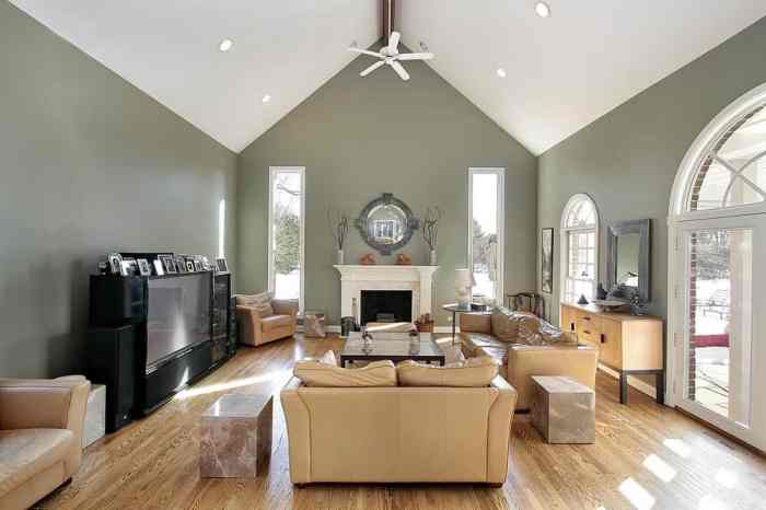 How to decorate low-ceiling living room