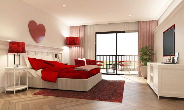 How to decorate a red room